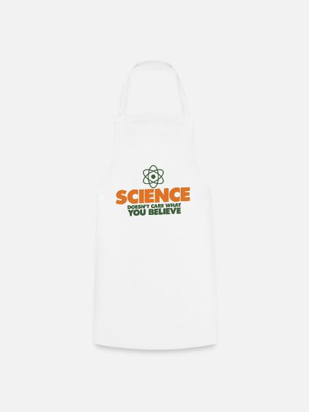 Wissenschaft statt Überzeugung - Kochschürze - Weiß