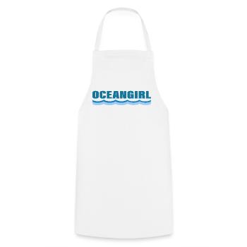 OCEANGIRL - Kochschürze - Weiß - Vorne - AI Model Male 185 dark (185cm)