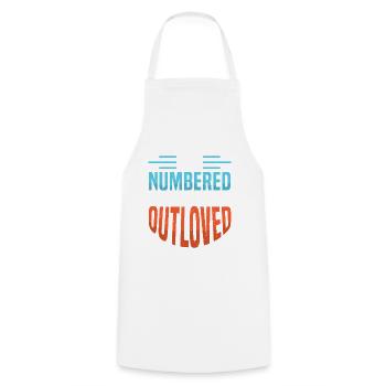 Dad father of three girls daughters - Cooking Apron - white - Front - AI Model Male 185 dark (185cm)