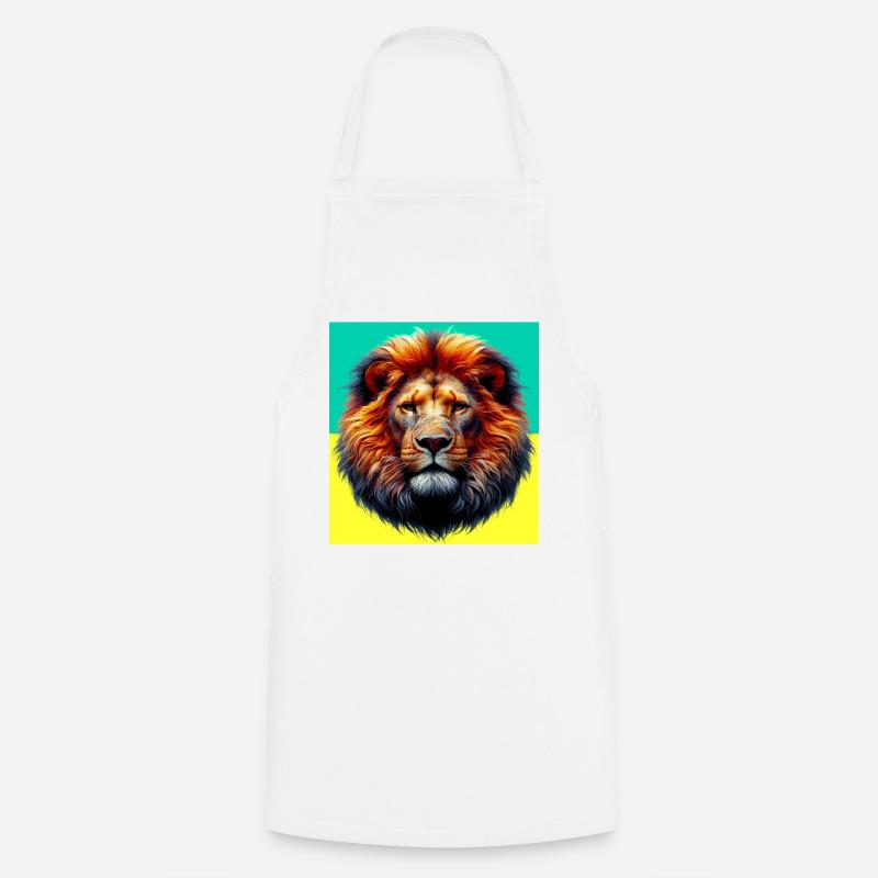 lion - Cooking Apron - white