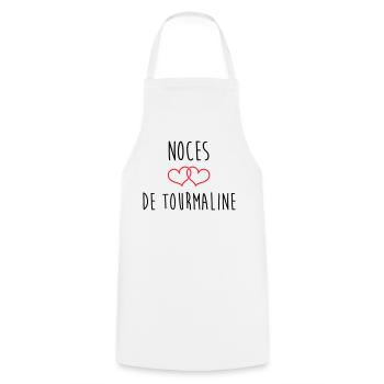 Tourmaline Wedding 52 years of marriage - Cooking Apron - white - Front - AI Model Male 185 dark (185cm)