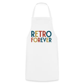 Retro forever - Tablier de cuisine - blanc - Devant - AI Model Male 185 dark (185cm)
