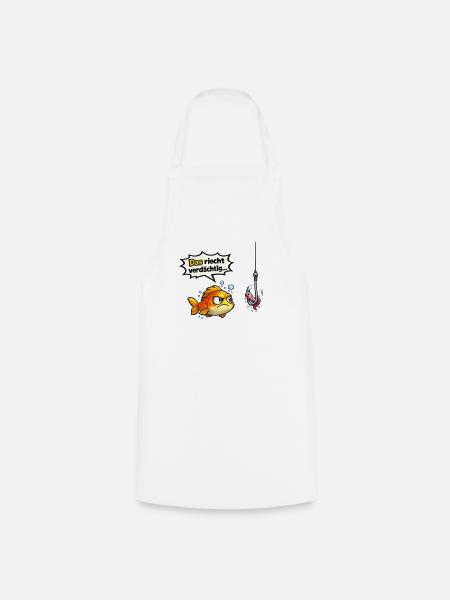 Angler Humor Fisch Spruch Geschenk - Forklæde - hvid