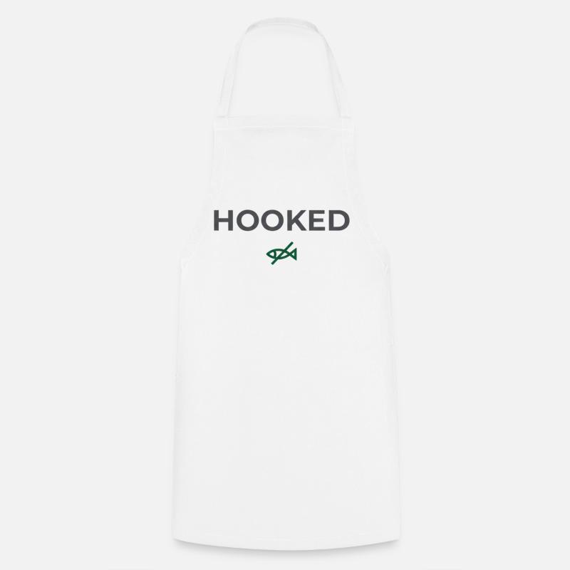 Hooked Angler Graphic Tee - Kochschürze - Weiß