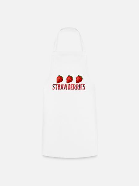 STRAWBERRIES - Kochschürze - Weiß