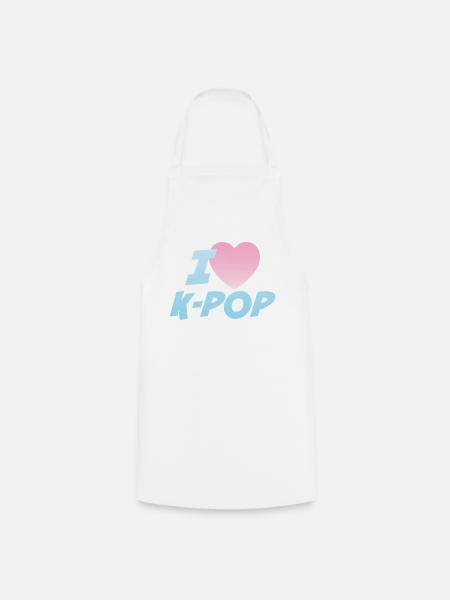 Ich liebe K-Pop - Kochschürze - Weiß