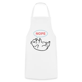 Guinea Pig Nope Colorful Outline - Cooking Apron - white - Front - AI Model Male 185 dark (185cm)