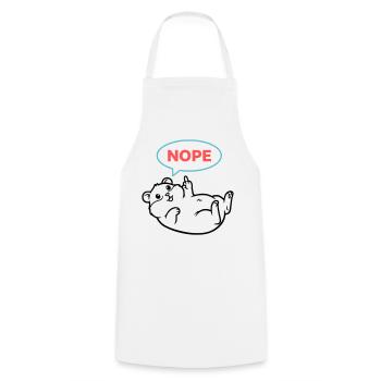 Hamster Nope Comic Colored - Cooking Apron - white - Front - AI Model Male 185 dark (185cm)
