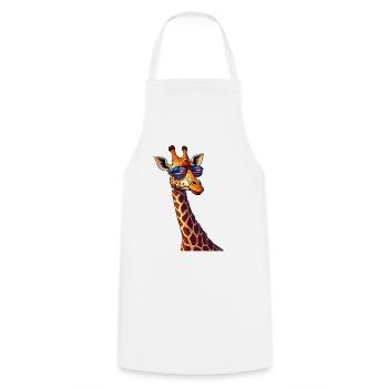Lunettes Patriotic Giraffe USA - Tablier de cuisine - blanc - Devant - AI Model Male 185 dark (185cm)