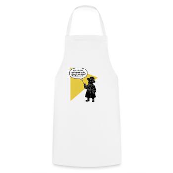 Hello aunt - pick up? Your brother is funny annoying - Cooking Apron - white - Front - AI Model Male 185 dark (185cm)
