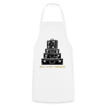 Déclaration de la Liberté de la Pile de Valses - Tablier de cuisine - blanc - Devant - AI Model Male 185 dark (185cm)