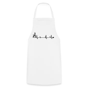 Bicycle - Cooking Apron - white - Front - AI Model Male 185 dark (185cm)