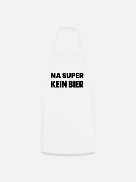 Bier - Kochschürze - Weiß
