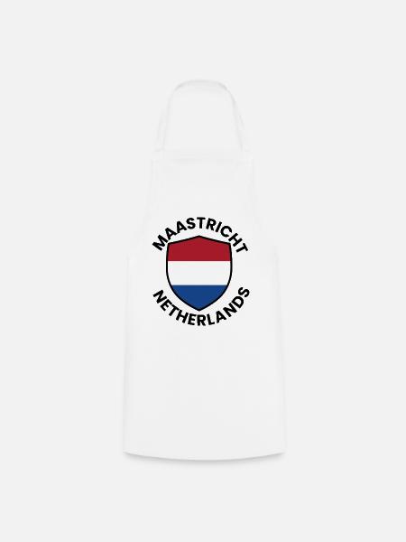Maastricht Shield Niederländische Flagge - Kochschürze - Weiß