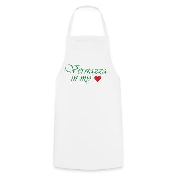 Vernazza in My Heart - Tablier de cuisine - blanc - Devant - AI Model Male 185 dark (185cm)