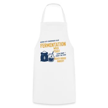 Sourdough Bread Baking Baker Sourdough Starter Jar - Kochschürze - Weiß - Vorne - AI Model Male 185 dark (185cm)