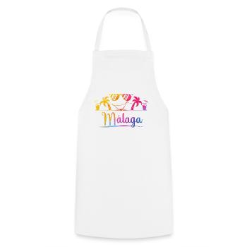 Málaga Tropical Palm Sunglasses - Cooking Apron - white - Front - AI Model Male 185 dark (185cm)