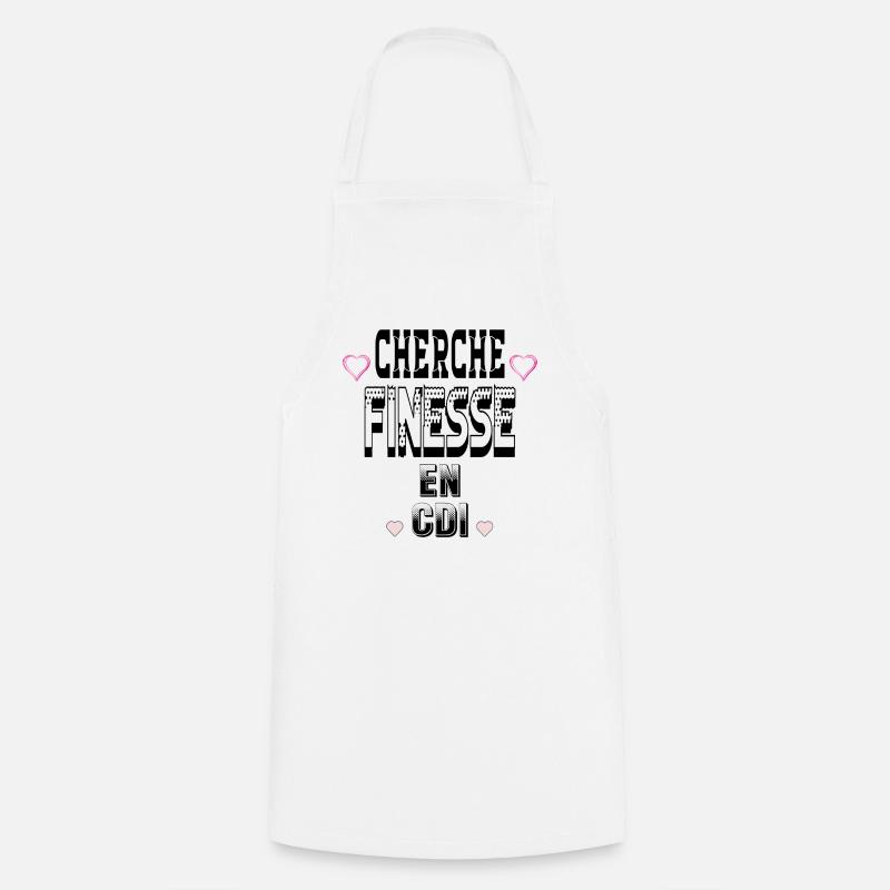 Looking for Finesse on a permanent contract - Cooking Apron - white