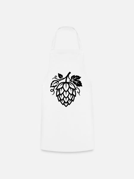 Hopfen Symbol Brauerei - Kochschürze - Weiß