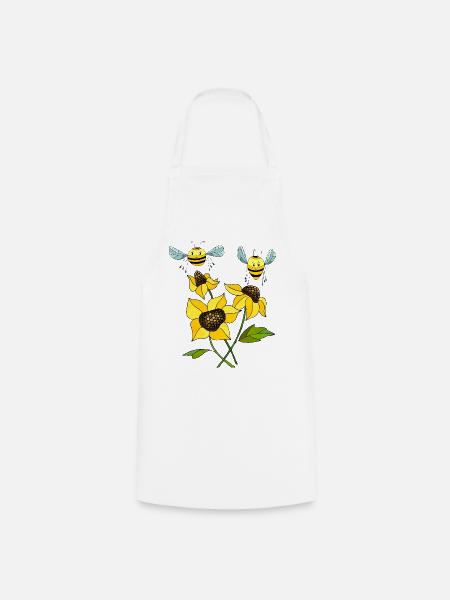 Insekten - Kochschürze - Weiß