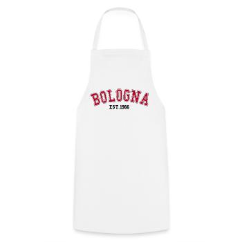 Bologna Est. 1966 - Cooking Apron - white - Front - AI Model Male 185 dark (185cm)