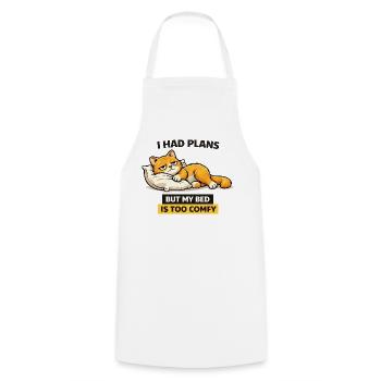 Plans de lits pour chats confortables - Tablier de cuisine - blanc - Devant - AI Model Male 185 dark (185cm)