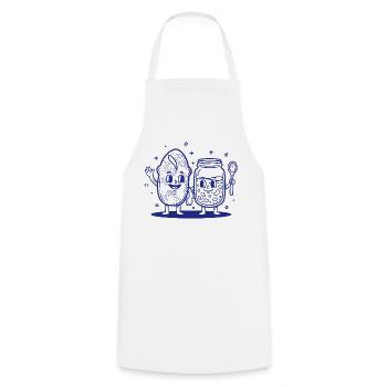 Sourdough Bread Baking Baker Sourdough Starter Jar - Kochschürze - Weiß - Vorne - AI Model Male 185 dark (185cm)
