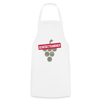 Gewürztraminer Rebe Vintage Weintrinker und Winzer - Kochschürze - Weiß - Vorne - AI Model Male 185 dark (185cm)