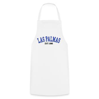 Las Palmas gegründet 1986 - Kochschürze - Weiß - Vorne - AI Model Male 185 dark (185cm)