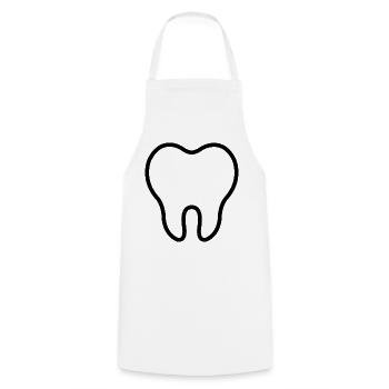 Dent - Tablier de cuisine - blanc - Devant - AI Model Male 185 dark (185cm)