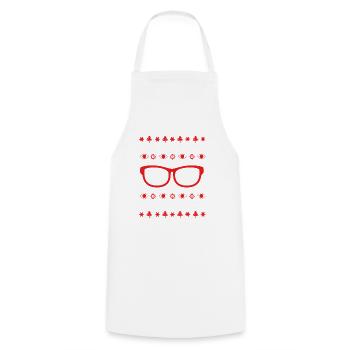 Optik Optiker Augenarzt - Kochschürze - Weiß - Vorne - AI Model Male 185 dark (185cm)