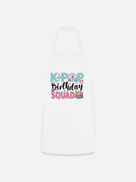 K-Pop Birthday Squad - Kochschürze - Weiß