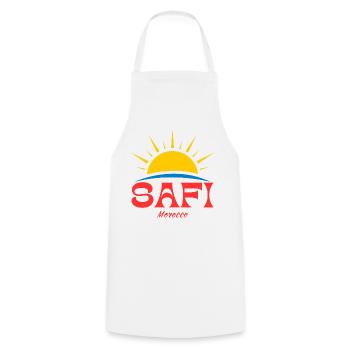 Safi Marocco Lever - Tablier de cuisine - blanc - Devant - AI Model Male 185 dark (185cm)