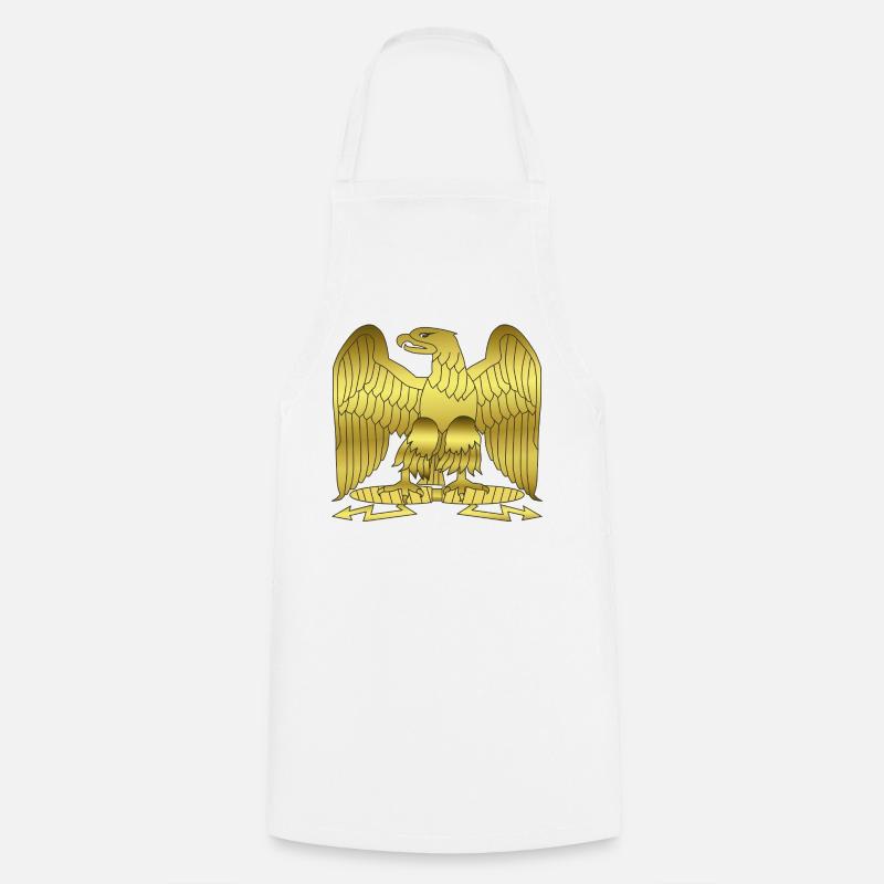 Napoleon Golden Imperial Eagle Crest - Cooking Apron - white