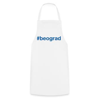 Bégrad Belgrade Serbie Hashtag Serbien - Tablier de cuisine - blanc - Devant - AI Model Male 185 dark (185cm)