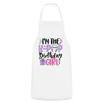 I'm The K Pop Birthday Girl - Kochschürze - Weiß - Vorne - AI Model Male 185 dark (185cm)