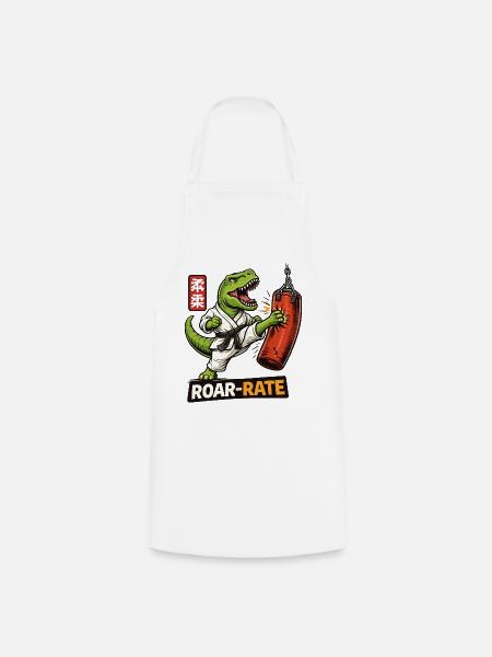 Dino Dojo Roar - Kochschürze - Weiß