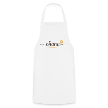 Chemise Hawaï de la famille Ohana - Tablier de cuisine - blanc - Devant - AI Model Male 185 dark (185cm)