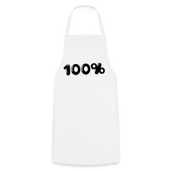 100% - Cooking Apron - white - Front - AI Model Male 185 dark (185cm)