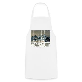 Frankfurt Germany Skyline Fine Art Souvenir - Cooking Apron - white - Front - AI Model Male 185 dark (185cm)