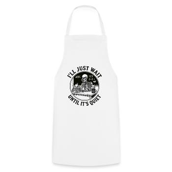 Lehrer Humor Design für genervte Lehrer - Kochschürze - Weiß - Vorne - AI Model Male 185 dark (185cm)