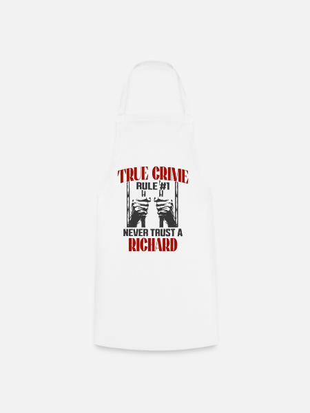 True Crime Richard True Crime - Kochschürze - Weiß