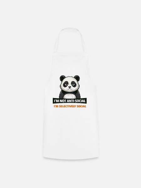 Selektive Panda-Gesellschaft - Kochschürze - Weiß