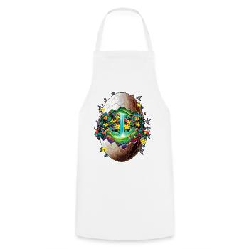 Eostre Spring Moon Happy Easter Ostara Blessings - Cooking Apron - white - Front - AI Model Male 185 dark (185cm)