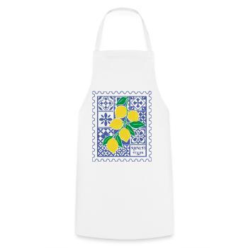 Italy Lemons Italia Amalfi Coast Summer - Cooking Apron - white - Front - AI Model Male 185 dark (185cm)