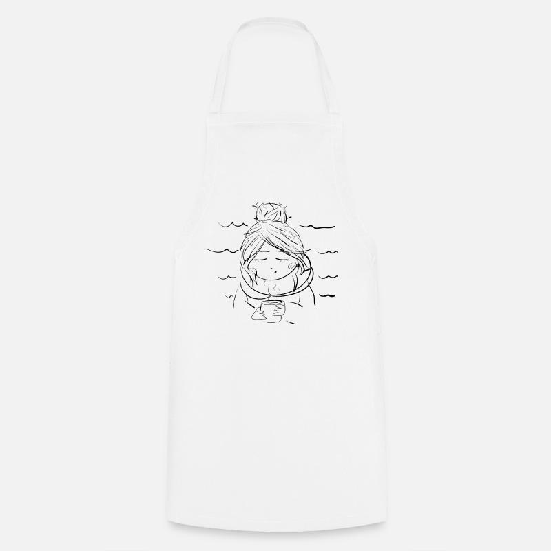 Café - Tablier de cuisine - blanc