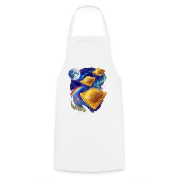 Space Ravioli - Cooking Apron - white - Front - AI Model Male 185 dark (185cm)