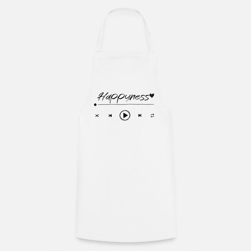happiness - Cooking Apron - white