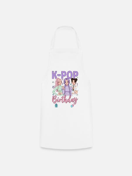 K Pop Birthday Team - Kochschürze - Weiß