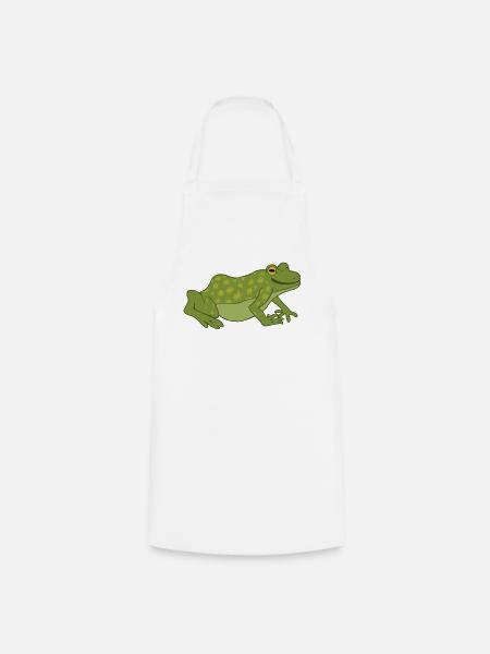 Sternenfrosch - Kochschürze - Weiß